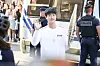 Jin waves to the crowd in Paris, July 14. [NEWS1]
