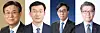 From left, Lee Kwan-sup, Sung Tae-yoon, Chang Ho-jin and Kim Hong-kyun