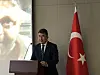 Ersin Ercin, ambassador of Turkey to Korea, speaks during an event at the embassy in central Seoul on Wednesday to commemorate the fourth anniversary of an attempted coup in Turkey. [ESTHER CHUNG]