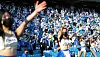 A crowd of over 12,000 watch a special tiebreaker game between the Samsung Lions and KT Wiz at Daegu Samsung Lions Park in Daegu on Sunday. The 12,244 tickets for the game, the most available for any game since the start of the Covid-19 pandemic, sold out in nine minutes, according to the KBO. KT won the game 1-0 to make it to the Korean Series for the first time in its history. [YONHAP]