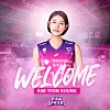 A promotional photo posted Tuesday by the Heungkuk Life Pink Spiders celebrating Kim Yeon-koung's return to the V League. [HEUNGKUK LIFE PINK SPIDERS]