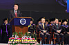 President Yoon Suk Yeol gives an address at the commencement ceremony of the Korea Advanced Institute of Science and Technology (KAIST) in Daejeon on Friday. [JOINT PRESS CORPS]
