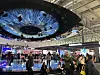 Visitors browse exhibition booths at the MIDO Eyewear Show held in Milan, Italy, from Saturday to Monday. The Korea Trade-Investment Promotion Agency (Kotra) and Korea Optical Industry Cooperative jointly set up an exhibition zone for Korean companies at the optical trade fair. [KOTRA]