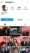 Lee's Instagram account [SCREEN CAPTURE]
