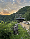 A view of a hanok (traditional Korean home) which is part of Nongam Jongtaek in Andong, North Gyeongsang. [LEE SUN-MIN]
