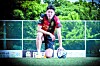 Hwang Ui-jo poses for a photo during an interview with the JoongAng Ilbo at GS Champions Park in Guri, Gyeonggi, on May 10. [JOONGANG ILBO]