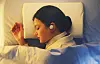 A model wears LG Electronics' brid.zzz sleep aid device. [LG ELECTRONICS]