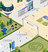Six universities in Seoul, including Seoul National University and Yonsei University, are holding an online job fair through metaverse platform Gather Town where job seekers can meet with HR managers from companies through their avatars. On Wednesday, Samsung Electronics also held a job fair on Gather Town. [SUNGKYUNKWAN UNIVERSITY]