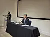 Cho Tae-yong, Korea's ambassador to the United States, speaks during a press conference in Washington on Aug. 29. [YONHAP]