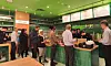 People line up at a Bibigo pop up restaurant in Manhattan in January. [CJ CHEILJEDANG]