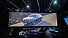 BMW's new car model i7 will be featured with a 31.3-inch 8K wide display installed on the ceiling of the back seat. [BMW KOREA]
