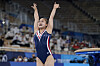 Korea's Yeo Seo-jeong performs on the vault during the artistic gymnastics women's apparatus final at the 2020 Summer Olympics on Sunday in Tokyo, Japan. [AP/YONHAP]