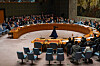 Members of the Security Council cast a vote during a United Nations Security Council meeting on the 3rd anniversary of Russia's invasion of Ukraine at U.N. headquarters in New York, U.S., February 24, 2025. REUTERS/David Dee Delgado