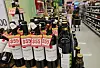 Wine bottles are stacked on a shelf at a retail market in Seoul on Thursday. According to the Korea Customs Service's trading report released on Thursday, Korea imported $236.88 million worth of wine during the first half of 2021, a 110 percent increase on year. The liquor industry cited the Covid-19 pandemic as the reason for the surge, because more people stay at home and drink alone. [YONHAP]
