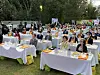 Los Angeles city officials, foreign envoys and business leaders gather Monday at the Korean Consulate General in Los Angeles to celebrate Kimchi Day, a holiday that falls on Nov. 22. A resolution to designate the new holiday was passed in California in August. [YONHAP]