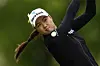 Minjee Lee of Australia tees off on the second hole during the fourth round of the LPGA Cognizant Founders Cup golf tournament on May 15 in Clifton, New Jersey. [AP/YONHAP]