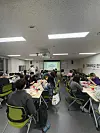 Korean and Japanese students take part in the culture exchange program hosted by the Japanese student association at Kyungpook National University in March. [KYUNGPOOK NATIONAL UNIVERSITY JAPANESE STUDENT ASSOCIATION]