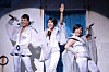 Musical actor Choi Jung-won, center, as Donna during the 2007 run of the musical 'Mamma Mia!' at the Seongnam Arts Center in Gyeonggi [SEENSEE COMPANY]