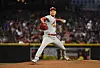 Kim Kwang-hyun of the St. Louis Cardinals delivers a first inning pitch against the Arizona Diamondbacks at Chase Field in Phoenix, Arizona on Sunday. [AFP/YONHAP]