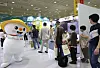 Pyeongchang County of Gangwon welcomes visitors at the Seoul International Tourism Fair at Coex from June 24 to 27 to promote itself as a cool summer travel destination. [YONHAP]
