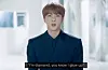 Member Jin of BTS shared a message of hope during the 75th United Nations General Assembly held on Sept. 23, urging everyone to find the stars within themselves and live on despite the Covid-19 pandemic. [SCREEN CAPTURE]