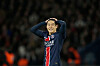 Paris Saint-Germain midfielder Lee Kang-in reacts during the Champions League match against PSV Eindhoven at the Parc des Princes stadium in Paris on Oct. 22, 2024. [AP/YONHAP]