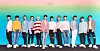 Boy band Treasure poses for photos at its debut press conference held on Friday at the Yeongdeungpo CGV in southwestern Seoul. [YG ENTERTAINMENT]