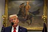 U.S. President Donald Trump delivers remarks on AI infrastructure at the Roosevelt room at the White House in Washington, U.S., Jan. 21. [REUTERS/YONHAP]