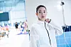 Scene from the film. Actor Shin Min-a as Yi-young, a diving diva that everyone looks up to. [MEGABOX PLUS M]