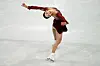 Kim Ye-lim performs an Ina Bauer in the women's free skate program during the figure skating competition at the 2022 Winter Olympics on Thursday. [AP/YONHAP]
