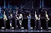 aespa performs ″Armageddon,″ the title track for its first full-length album, during a press showcase held Monday afternoon at Blue Square’s Mastercard Hall in Yongsan District, central Seoul, ahead of the 6 p.m. release. [SM ENTERTAINMENT]