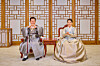 President Lee Jae Myung shares a photo on his social media on Oct. 7, extending Chuseok holiday greetings alongside first lady Kim Hea Kyung.