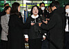 Independent Rep. Yoon Mee-hyang speaks to reportersat the Seoul Western District Court on Friday after a hearing on her alleged embezzlement case. [NEWS1]