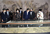 President Moon Jae-in and first lady Kim Jung-sook visit the National Museum of Korea in Seoul on Thursday to encourage people to return to cultural activities. The museum is exhibiting 196 national treasures designated between 2017 and 2019, and recently reopened after a long break following the Covid-19 outbreak.   [JOINT PRESS CORPS]