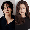 Actors Jang Dong-yoon, left, and Nana [ILGAN SPORTS]