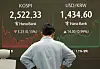 A screen in Hana Bank's trading room in central Seoul shows the Kospi closing at 2,522.33 points on April 24, down 3.23 points, or 0.13 percent, from the previous trading session. [YONHAP]