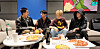 Four members of BTS participate in a Weverse livestream before starting their military service. [SCREEN CAPTURE]