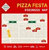 Map of Seongsu-dong locating eight pizza parlors that is partaking in the ongoing Pizza Festa in Seongdong District, eastern Seoul. [SCREEN CAPTURE]