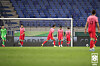 Korean players react after Hareb Abdullah of the United Arab Emirates scores in the 54th minute of World Cup qualifier at Al-Maktoum Stadium in Dubai on Tuesday. [YONHAP]