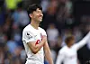 Son Heung-min celebrates after Tottenham Hotspur's 1-0 win over Manchester City on Sunday. [REUTERS/YONHAP]