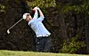 Kim Hyo-joo tees off on the seventh hole during the final round of the BMW Ladies Championship golf tournament at Oak Valley Country Club in Wonju on Sunday. [YONHAP]