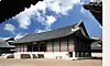 Top: The blueprint of Gangnyeongjeon Above: Gangnyeongjeon was restored in 1995. [NATIONAL PALACE MUSEUM OF KOREA]