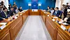 Government officials from Korea and Japan participate in a working-level meeting to discuss Seoul’s inspection of the Fukushima nuclear power plant at the Foreign Affairs Ministry in Jongno District, central Seoul on Friday. [YONHAP]