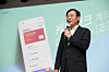K bank CEO Lee Mun-whan speaks at a press conference held at the Korea Federation of Banks' building in Myeong-dong, central Seoul, on Tuesday. [K BANK]