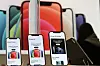 The iPhone 12 Mini, iPhone 12 and iPhone 12 Pro Max models [YONHAP]