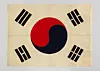 A Taegeukgi or Korean national flag secretly kept after Japan’s annexation of Korea in 1910. [NATIONAL MUSEUM OF KOREAN CONTEMPORARY HISTORY]