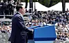 President Yoon Suk-yeol delivers his inaugural address in the compound of the National Assembly on May 10. [NEWS1]