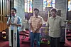 Hwang Jung-min, on the far left, portrays portrays the character based on the drug lord Cho Bong-haeng. Unlike in the series, Cho did not disguise himself as a pastor for his crimes. [NETFLIX]