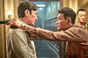 A scene in Netflix's “Narco-Saints,” featuring actors Ha Jung-woo, left, and Hwang Jung-min, right. [NETFLIX]