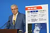 Vitor Abreu, founder of U.S. consulting firm ACT-GEO, speaks at a press briefing to explain about Korea's potential oil discovery at a governmental complex in Sejong on Friday. [YONHAP]